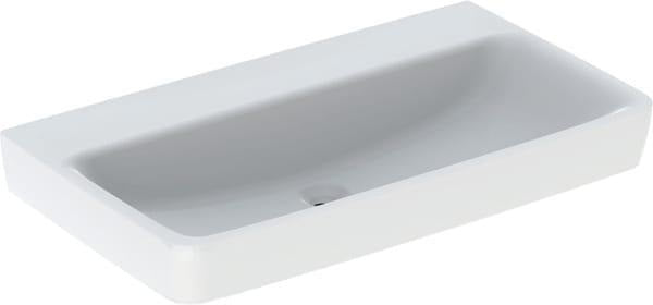 GEBERIT Renova Plan Waschtisch 55x44cm ohne Hahnloch & Überlauf, weiß – Unterbaufähig