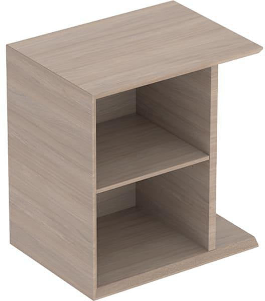 Geberit iCon Seitenelement wandhängend 37 cm weiß hochglänzend – Badregal mit Einlegeboden