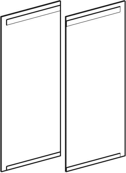 GEBERIT Option Spiegelschrank Türen Set 2 Stück Breite 90 cm