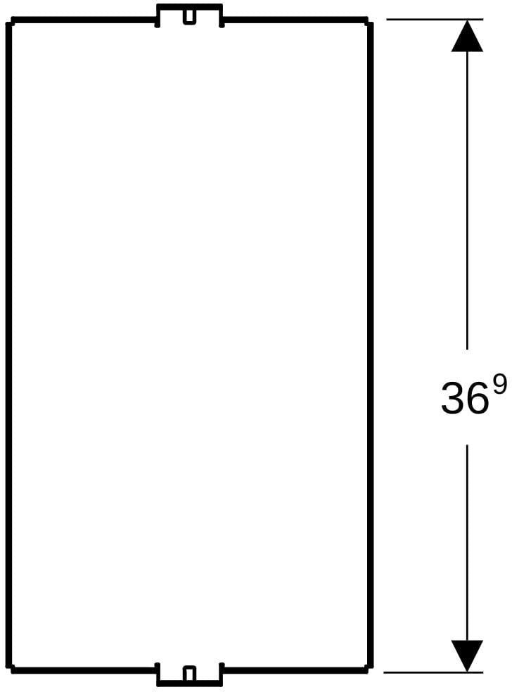 GEBERIT ONE Inneres Ablagefach lava 36,9x19,8x4 cm – Stahl pulverbeschichtet