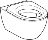 Geberit Acanto Wand-WC Set mit TurboFlush, KeraTect und WC-Sitzring, Tiefspüler, 53 cm