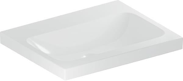 Geberit iCon Light Waschtisch 60x48 cm ohne Hahnloch & Überlauf in Weiß