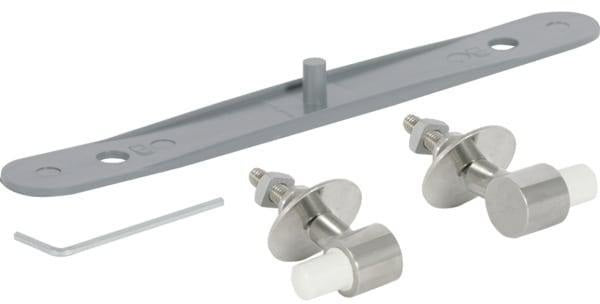 GEBERIT Set Scharniere für WC-Sitzring Wadis – 2 Stück inkl. Innensechskantschlüssel & Positionierhilfe