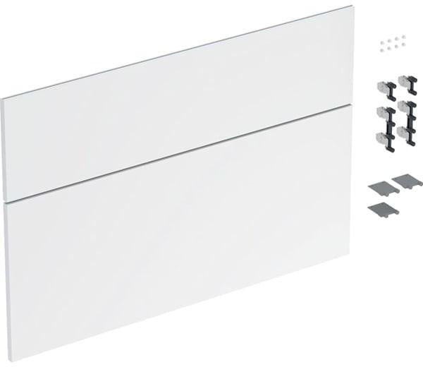 Geberit iCon Schubladenfront Set für Waschtisch 90 cm, weiß hochglänzend, 2 Schubladen