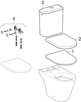 Geberit iCon Stand-WC Rimfree Tiefspüler 6 l weiß für Aufsatz-Spülkasten