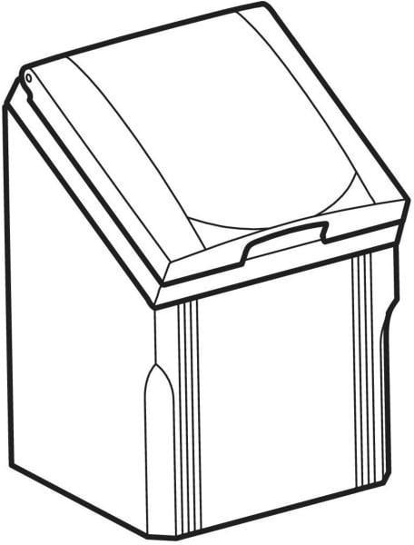 GEBERIT Steckdosenelement für Spiegelschrank und Waschtischunterschrank, weiß