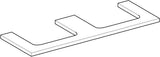 Geberit ONE Waschtischplatte 133,8 cm weiß hochglänzend mit 2 Ausschnitten