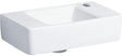 Geberit Renova Compact Handwaschbecken 40x25 cm, Hahnloch rechts, ohne Überlauf, weiß