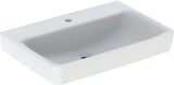 Geberit Renova Plan Waschtisch 55x44 cm mit Hahnloch, ohne Überlauf, weiß