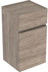 Geberit Renova Plan Seitenschrank 39x70x36 cm Nussbaum hickory – 1 Tür, 1 Schublade, Soft-Close