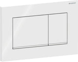 Geberit Sigma20 Betätigungsplatte eckig 2-Mengen-Spülung weiß glänzend chrom