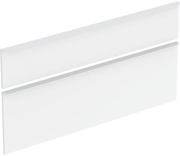 Geberit Smyle Schubladenfronten 2er-Set mit Griffen weiß Hochglanz für 120 cm Waschtisch-Unterschrank