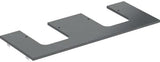 Geberit ONE Waschtischplatte 120 cm Feinsteinzeug Marmoroptik weiß matt mit 2-fach Ausschnitt