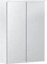GEBERIT Option Basic Spiegelschrank mit LED-Beleuchtung, 2 Türen, 56 cm, weiß