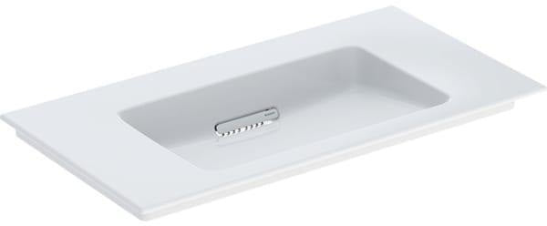 Geberit ONE Möbelwaschtisch 60x48 cm CleanDrain ohne Hahnloch ohne Überlauf weiß KeraTect