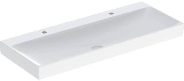 Geberit ONE Waschtisch 120x48 cm mit 2 Hahnlöchern, weiß KeraTect