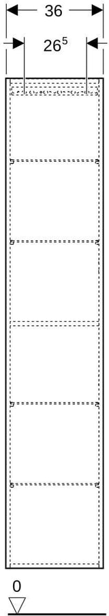 Geberit iCon Hochschrank 36 cm mit 1 Tür, weiß hochglänzend, Soft-Close