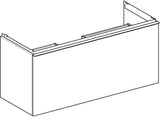 Geberit Acanto Waschtischunterschrank 120 cm Nussbaum mit Schublade und Innenschublade