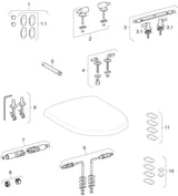 GEBERIT Renova Stand-WC Flachspüler, weiß KeraTect, Abgang horizontal
