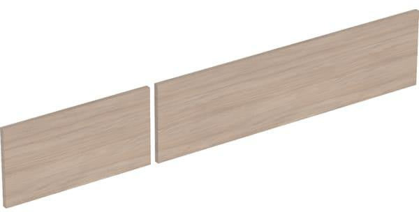 Geberit VariForm Schubladenfront-Set für Waschtisch-Unterschrank, 2 Schubladen, B=135 cm, Weiß Hochglanz