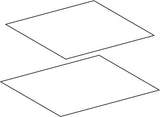 GEBERIT Set Antirutschmatten für Unterschrank Waschtisch, Breite 120 cm