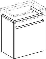 GEBERIT Renova Compact Waschtischunterschrank 55 cm, 1 Tür, weiß hochglanz, wandhängend