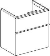 Geberit iCon Waschtischunterschrank weiß hochglanz, 2 Schubladen, verkürzte Ausladung