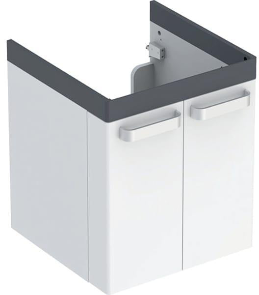 GEBERIT Renova Comfort Waschtischunterschrank 53 cm, 2 Türen, weiß matt, wandhängend
