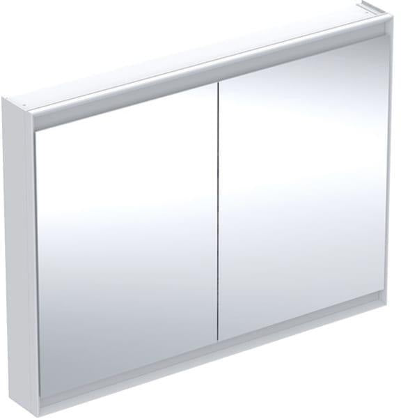 Geberit ONE Spiegelschrank mit ComfortLight, 2 Türen, 75x90x15cm, weiß