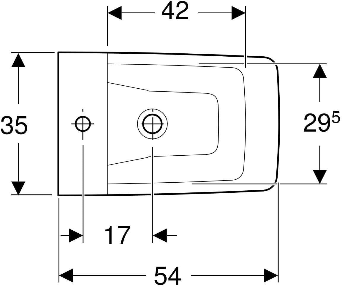 Geberit Xeno2 Wandbidet ohne Überlauf, weiß, KeraTect – Wandmontage, geschlossenes Design