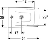 Geberit Xeno2 Wandbidet ohne Überlauf, weiß, KeraTect – Wandmontage, geschlossenes Design