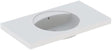 Geberit Preciosa Waschtisch 100x55 cm mit Ablagefläche, ohne Hahnloch, weiß