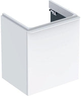 GEBERIT Smyle Wand-Waschtischunterschrank 53,6 cm Nussbaum mit 1 Tür links