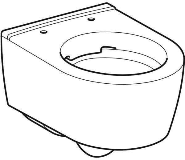 Geberit iCon Wand-WC Tiefspüler 49 cm Rimfree KeraTect weiß