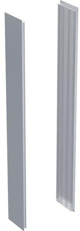 Geberit ONE Seitenverkleidungen für AP-Spiegelschrank – Weiß/Alu eloxiert, 2er-Set