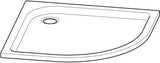 Geberit Eckrundduschwanne TALA 900x900x72mm weiß – Viertelkreis-Duschwanne aus Sanitäracryl