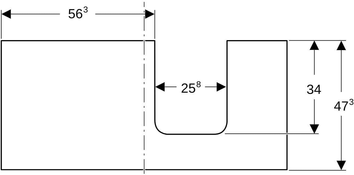 Geberit ONE Waschtischplatte weiß hochglänzend 90 cm Ausschnitt rechts für Aufsatzwaschtisch Schalenform