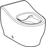 GEBERIT Bambini Stand-WC für Kleinkinder, Tiefspüler, Rimfree, weiß, H 24 cm