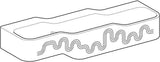 Geberit Bambini Spiel- und Waschlandschaft 140 cm, 3 Waschplätze, ohne Hahnloch, weiß
