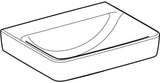GEBERIT Renova Plan Waschtisch 55x44cm ohne Hahnloch & Überlauf, weiß – Unterbaufähig