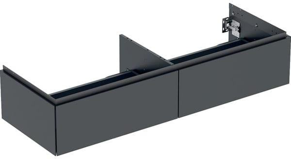 Geberit ONE Unterschrank für Aufsatzwaschtisch, 2 Schubladen, 133,2 cm, weiß hochglänzend