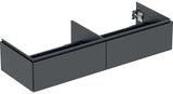 Geberit ONE Unterschrank für Aufsatzwaschtisch, 2 Schubladen, 133,2 cm, weiß hochglänzend
