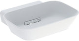 Geberit ONE Aufsatzwaschtisch 50x42,5 cm mit CleanDrain, KeraTect, weiß – ohne Hahnloch