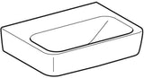 Geberit Renova Plan Handwaschbecken 45x34 cm weiß mit Hahnloch mittig und Überlauf