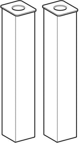 Geberit Renova Compact Möbelfüße 2er-Set, 23–24,5 cm höhenverstellbar, verchromt