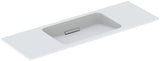 Geberit ONE Waschtisch 120x40 cm CleanDrain mit KeraTect, weiß glänzend, ohne Hahnloch