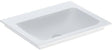 GEBERIT ONE Möbelwaschtisch 60x48 cm ohne Hahnloch & Überlauf, weiß, KeraTect
