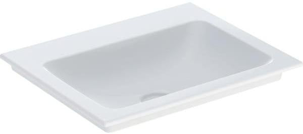 GEBERIT ONE Möbelwaschtisch 60x48 cm ohne Hahnloch & Überlauf, weiß, KeraTect