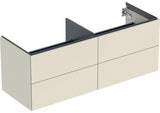Geberit ONE Waschtischunterschrank 4 Schubladen 133,2 cm weiß hochglänzend wandhängend