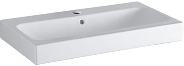 Geberit iCon Waschtisch 60 cm weiß mit Hahnloch und Überlauf
